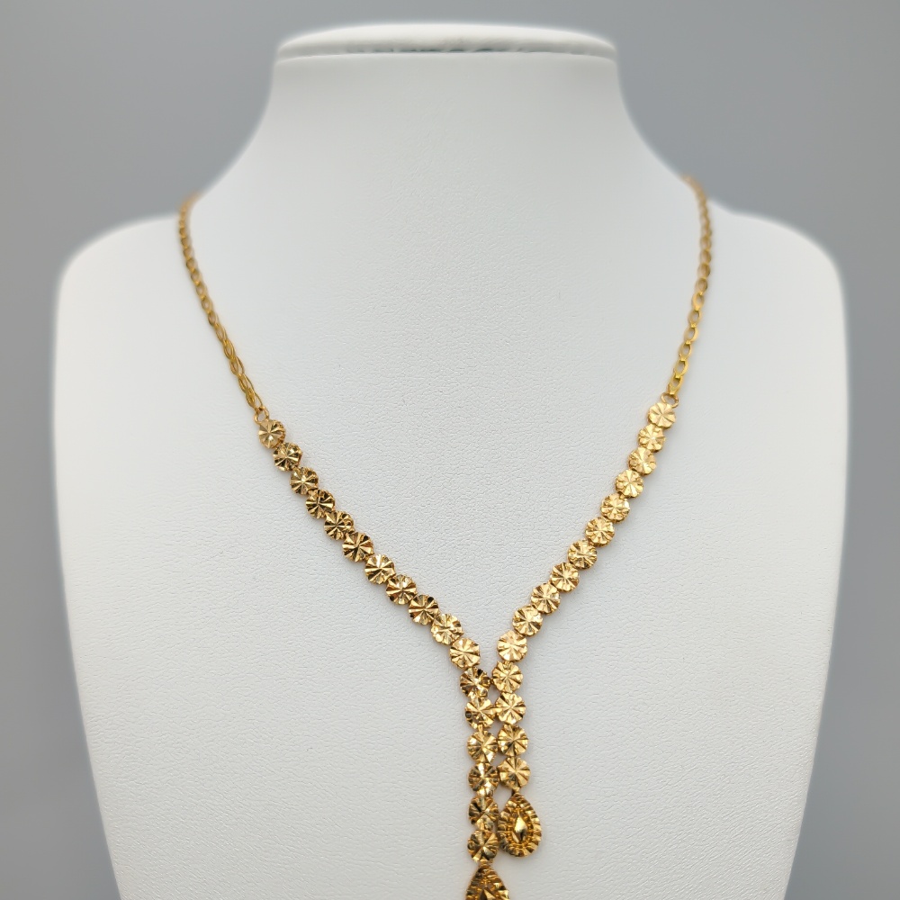 42cm Halsband i Flerfärgat Guld 18K 9.22g