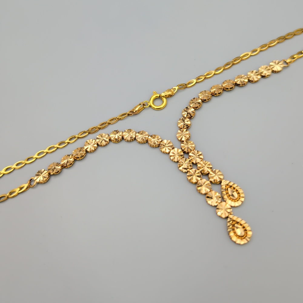 42cm Halsband i Flerfärgat Guld 18K 9.22g - Bild 2