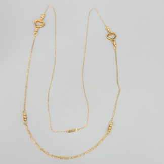 90cm Ankarlänk i Flerfärgat Guld 18K 7.19g