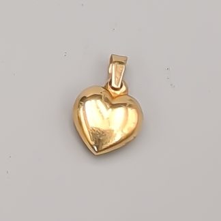 Hänge i Guld Hjärta 18K 0.78g 9mm