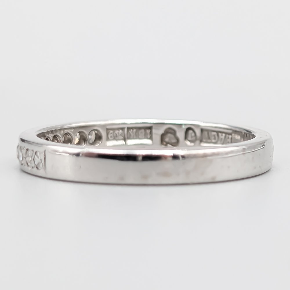 Alliansring i Vitguld med Diamanter-1