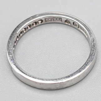 Alliansring i Vitguld med Diamanter-0