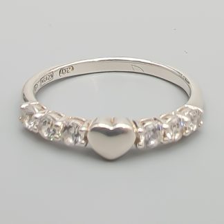 Safira Ring i Silver med Vita Stenar S925 1.62g 17mm
