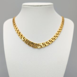 44.5cm Doserad Bismarcklänk i Guld 18K 45.7g