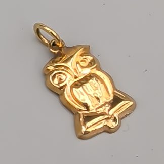 Hänge i Guld Uggla 18K 0.72g 16mm