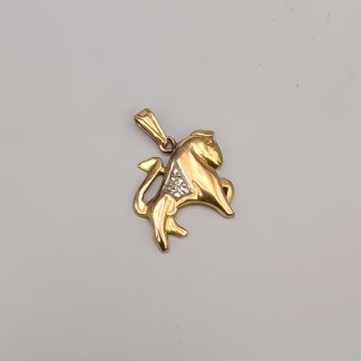Diamanthänge i Flerfärgat Guld 8K 1.68g 16mm