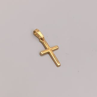 Hänge i Guld Kors 18K 0.47g 18mm