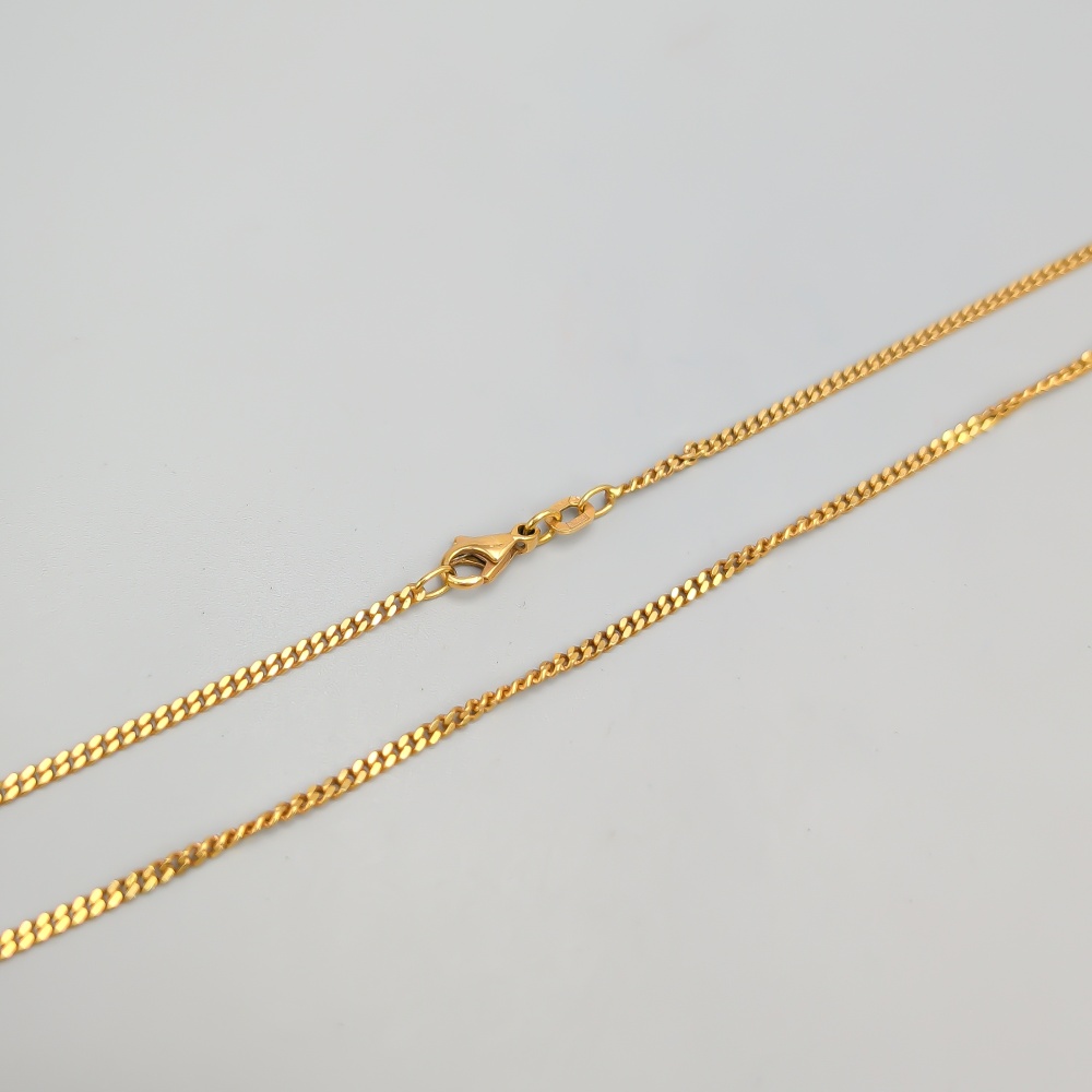 51.5cm Pansarlänk i Guld 18K 6.96g