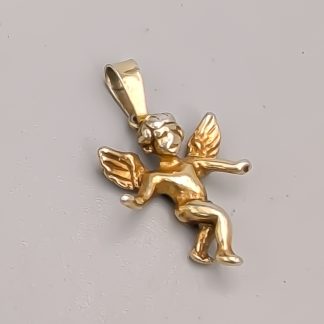 Hänge i Förgyllt Silver Ängel S925 1.77g 19mm
