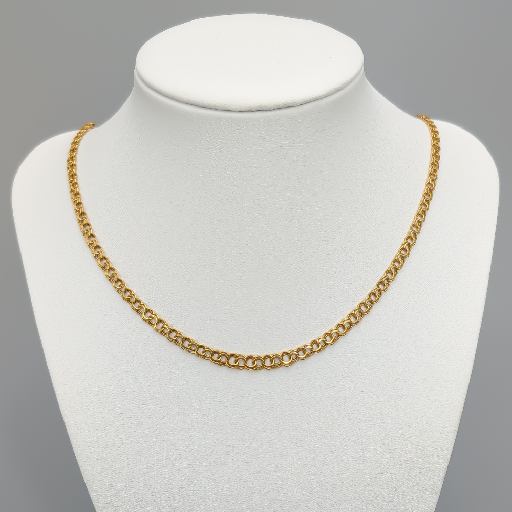 49cm Doserad Bismarcklänk i Guld 18K 10.32g