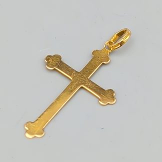 Hänge i Guld Kors 18K 0.84g 31mm