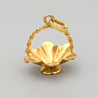 Hänge i Guld Korg 18K 1.52g 15mm