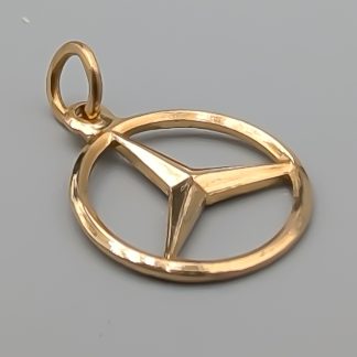 Hänge i Guld Mercedes-märke 18K 0.66g 15mm