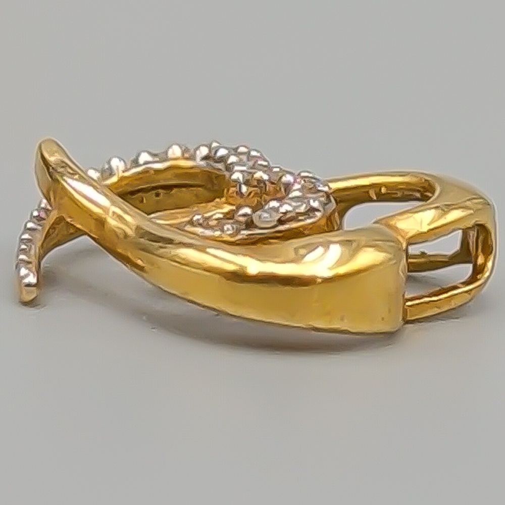 Diamanthänge i Flerfärgat Guld 18K 1.17g 12mm - Bild 2
