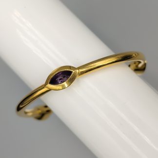 21.5cm Stelt armband i Guld med Ametister 18K 21.56g
