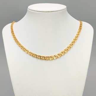 45cm Doserad Bismarcklänk i Guld 18K 21.02g