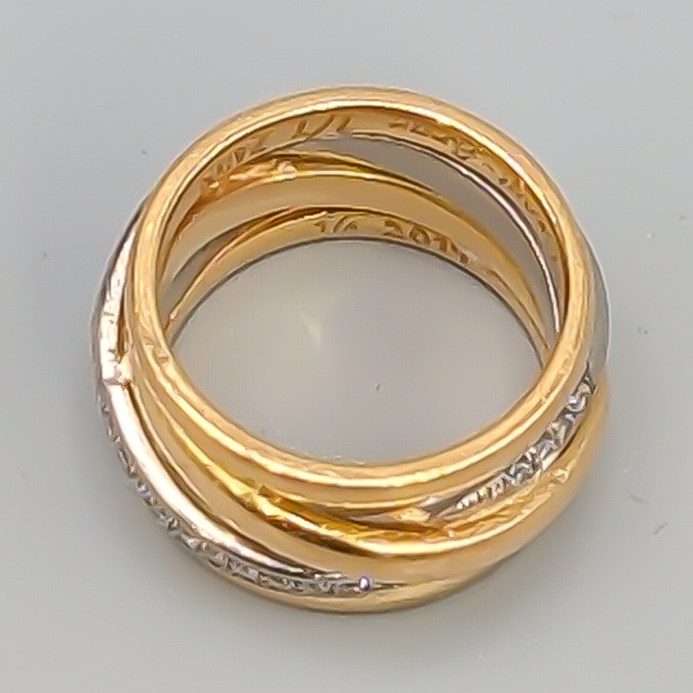 Diamantring i Flerfärgat Guld 18K 15.36g 16.75mm - Bild 2