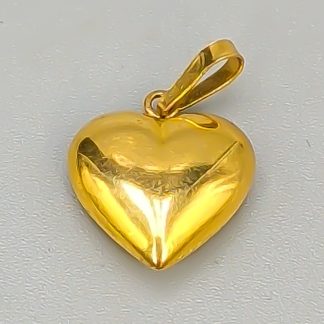 Hänge i Guld Hjärta 18K 0.78g 13mm