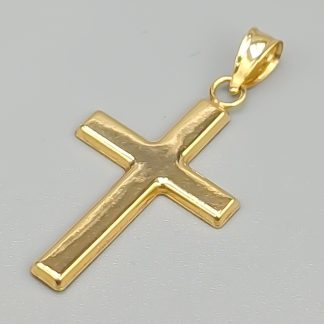 Hänge i Guld Kors 18K 0.52g 25mm