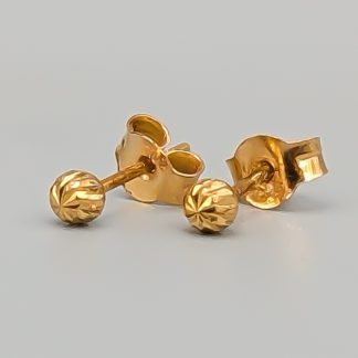 Örhängen i Guld 18K 0.42g 2mm