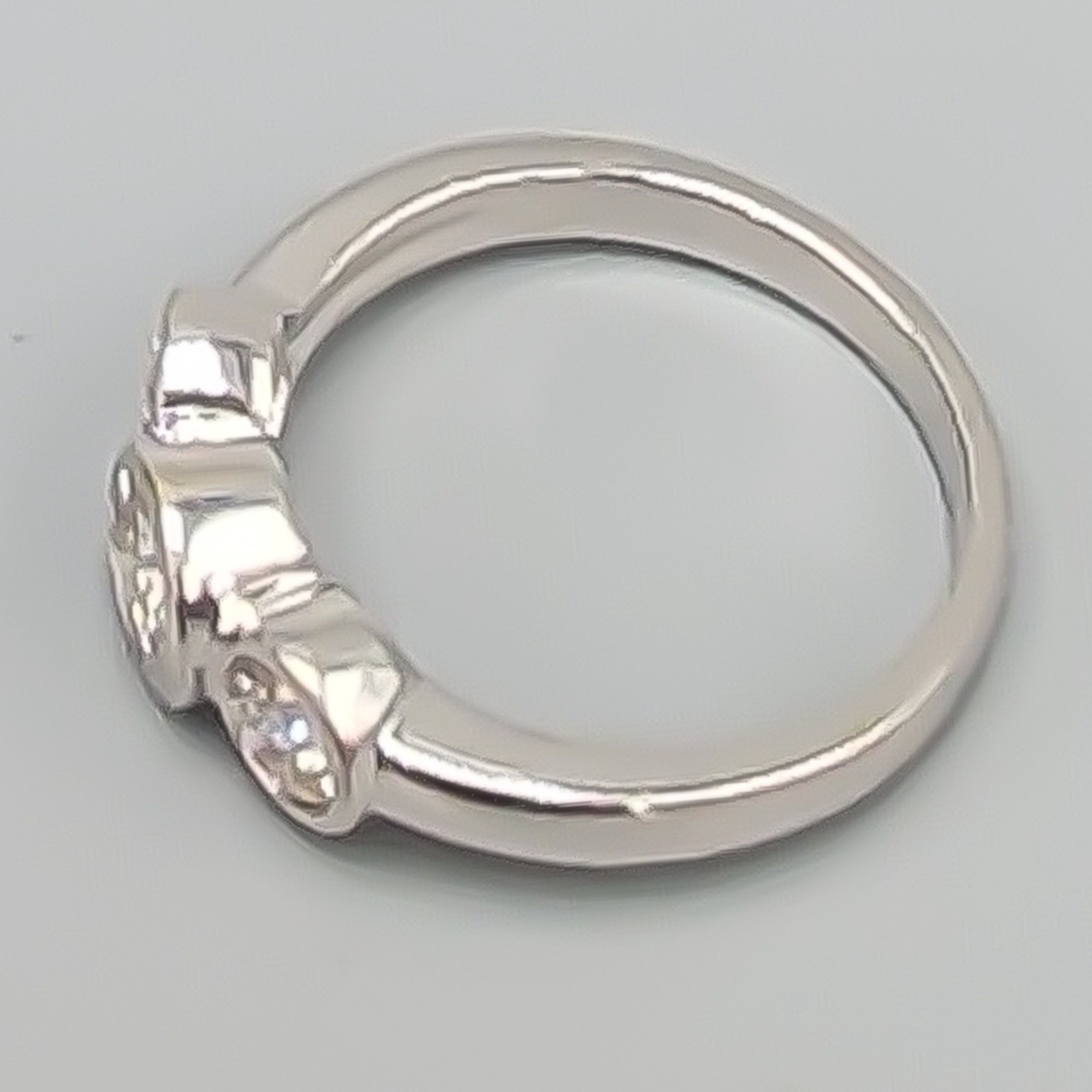 Trestensring i Guld med Diamanter 18K 4.87g 16.75mm - Bild 3