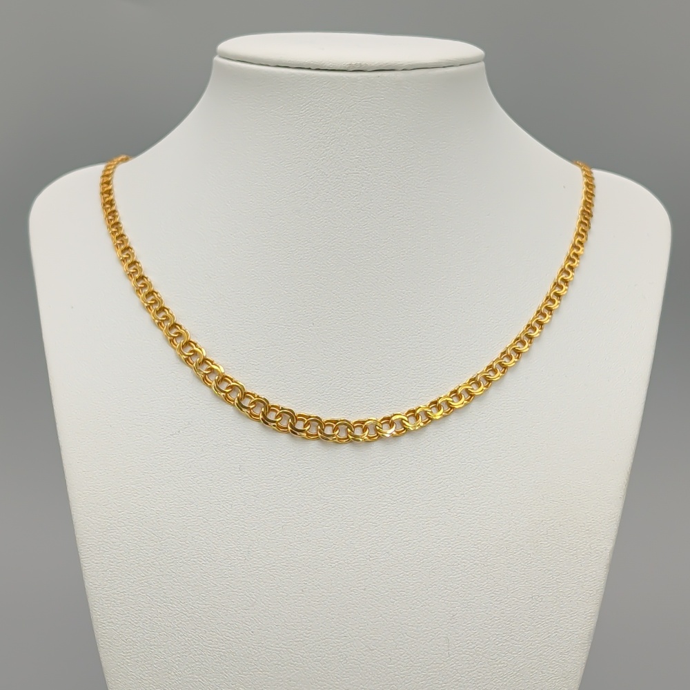 45cm Doserad Bismarcklänk i Guld 18K 13.67g