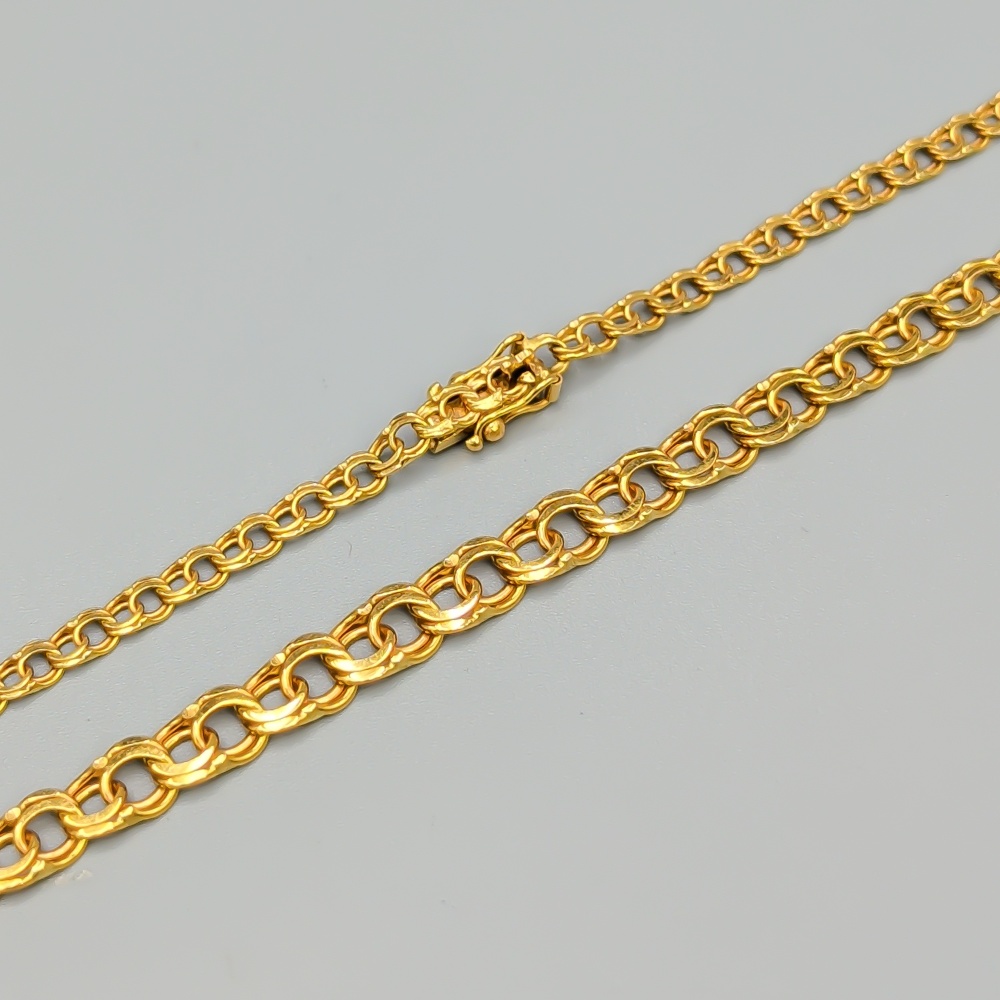 45cm Doserad Bismarcklänk i Guld 18K 13.67g - Bild 2