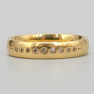 Diamantring i Guld 14K 4.32g 17.75mm