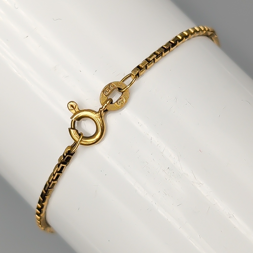23.5cm Venezialänk i Guld 18K 3.35g - Bild 2