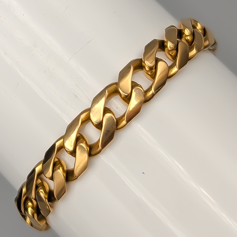 19cm Balestra Pansarlänk i Guld 18K 23.96g