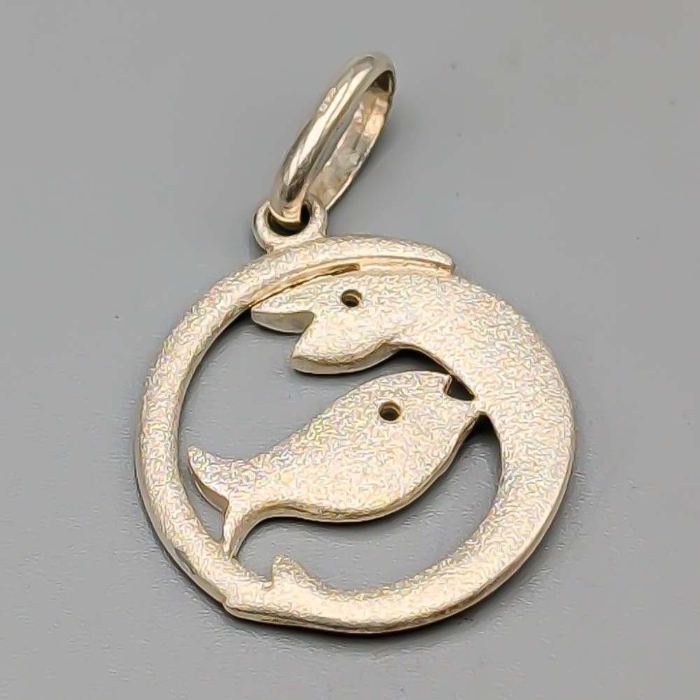 Hänge i Silver Stjärntecken Fiskarna S925 5.99g 28mm