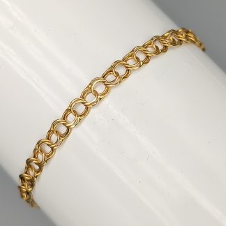 19cm Bismarcklänk i Guld 18K 3.04g