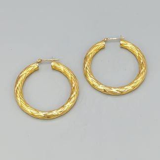 Creoler i Guld 18K 4.37g 33mm