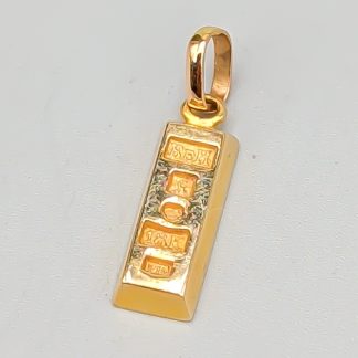 Hänge i Guld Guldtacka 18K 4.93g 21mm