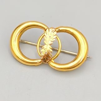 Antik Brosch i Guld 18K 3.38g 32mm