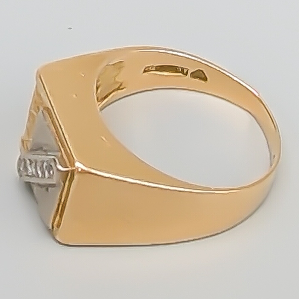 Klackring i Flerfärgat Guld med Diamanter 18K 8.01g 17.25mm - Bild 2