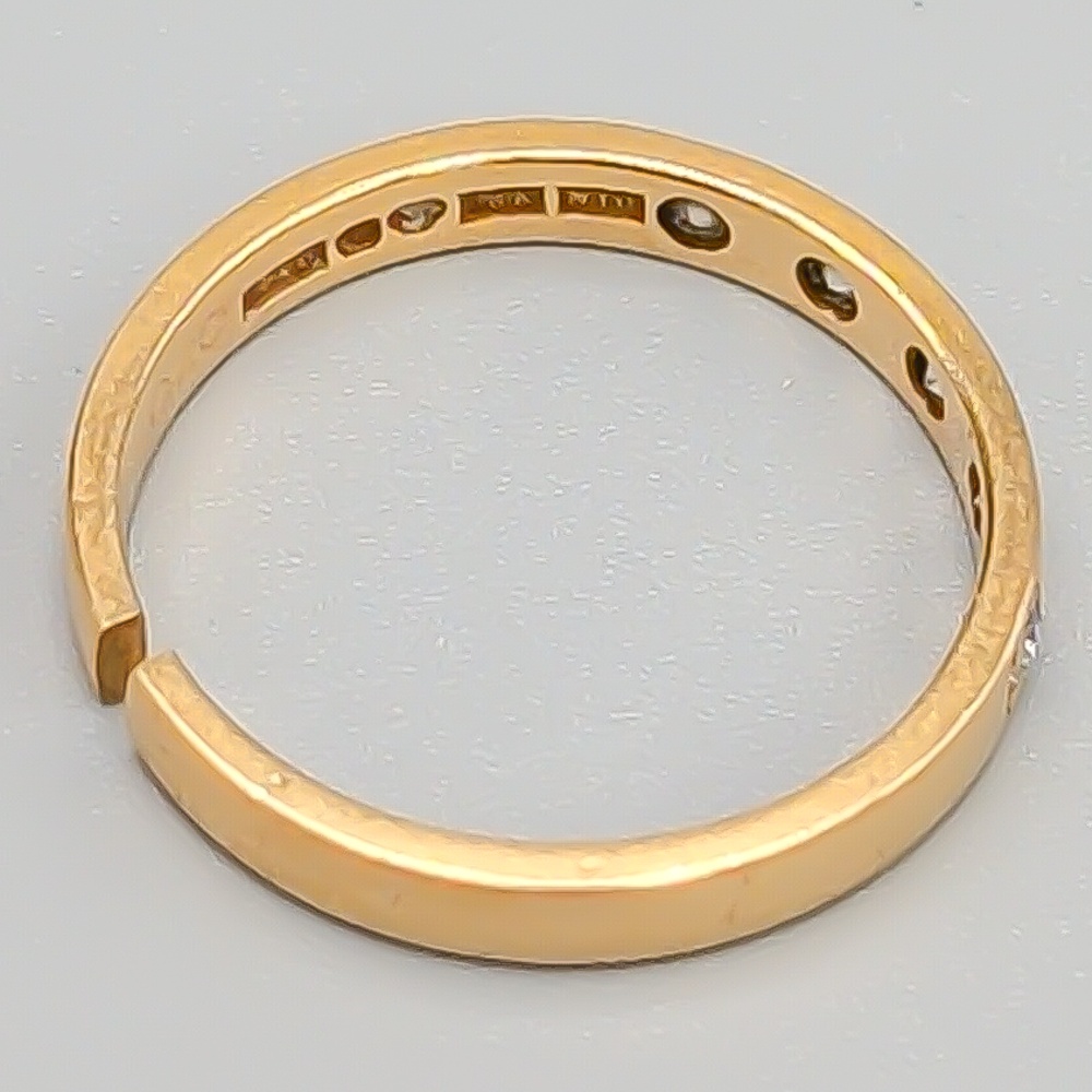 Diamantring i Guld 18K 2.92g 17.5mm - Bild 2