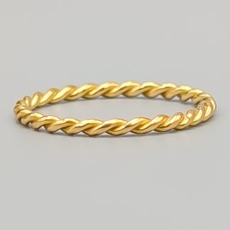 Tvinnad Ring i Guld 18K 1.06g 16.5mm