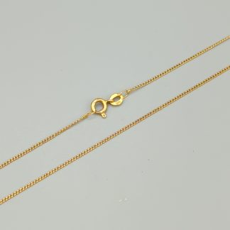 44.5cm Uno-A-Erre Pansarlänk i Guld 18K 1.87g