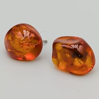 Örhängen i Silver med Bärnstenar S830 2.35g 17mm