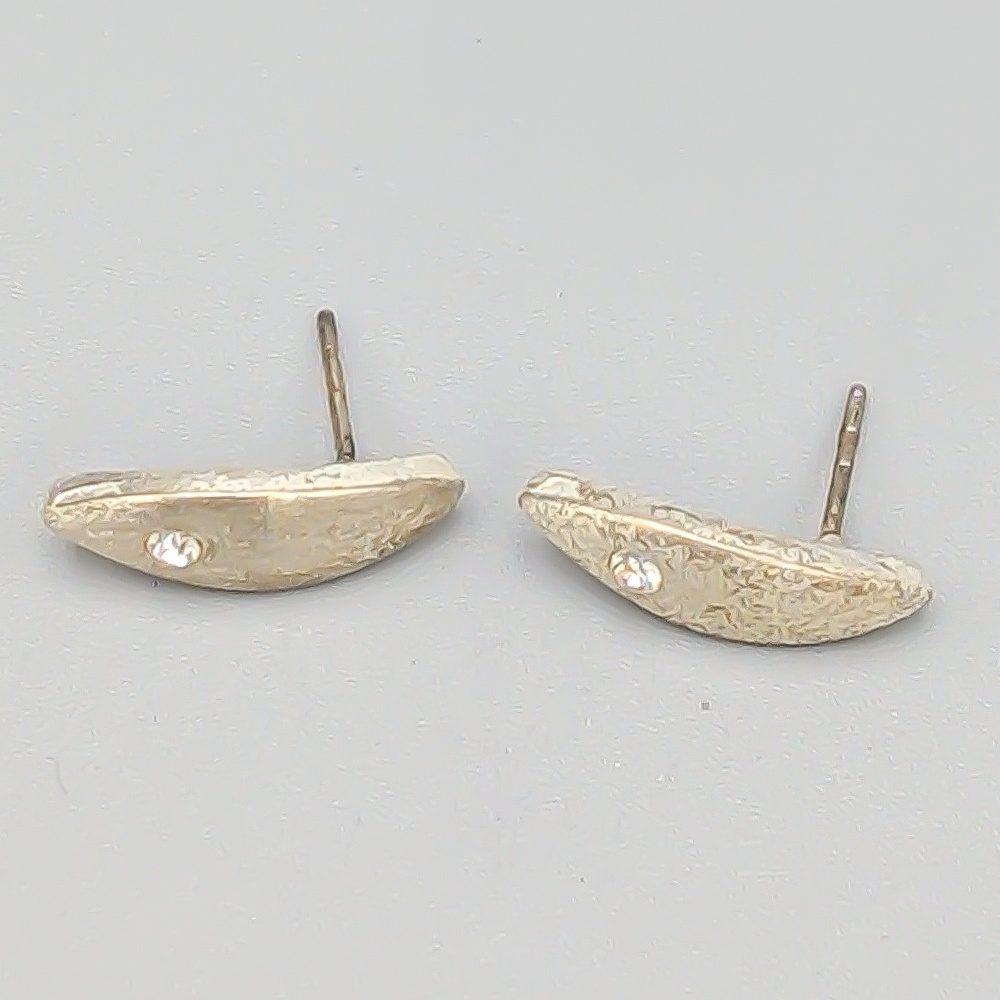 Örhängen i Silver med Vita Stenar S830 3.23g 19mm - Bild 2