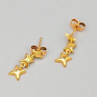 Örhängen i Guld Stjärnor 18K 0.67g 16mm