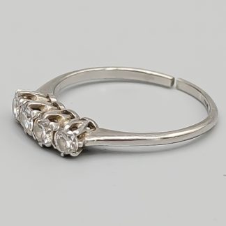 Diamantring i Vitguld 18K 2.6g 18mm