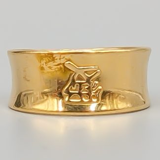 Ring i Guld Asiatiskt Tecken 18K 2.32g 18mm