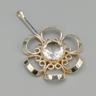 Theresia Hvorslev Hänge i Silver med Bergkristall S925 18.74g 67mm