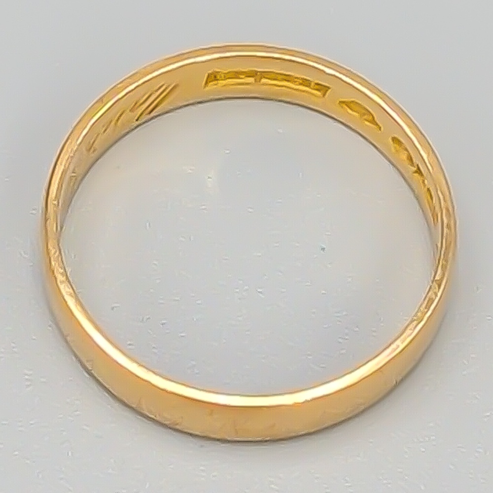 Slät ring i Guld 18K 4.13g 19.25mm - Bild 2