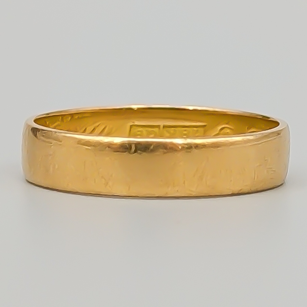 Slät ring i Guld 18K 4.13g 19.25mm