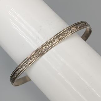 18cm Stelt armband i Silver S830 6.41g