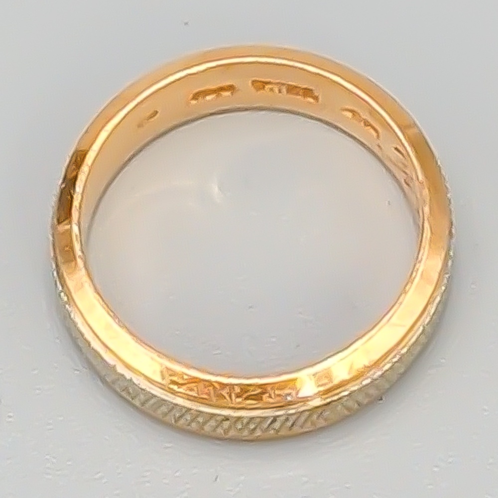 Mönstrad ring i Flerfärgat Guld 18K 5.01g 15.25mm - Bild 2