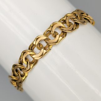 19cm Bismarcklänk i Guld 18K 11.83g